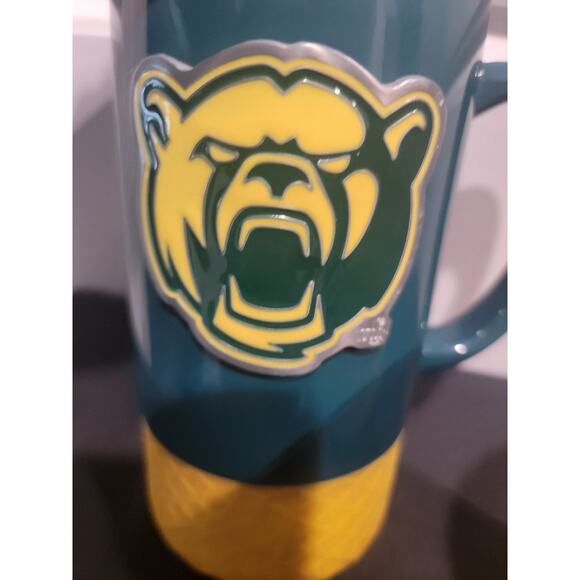 Baylor University Bears Mugs Set of 2 Rubber Bumpers Yellow Green - Picture 4 of 11